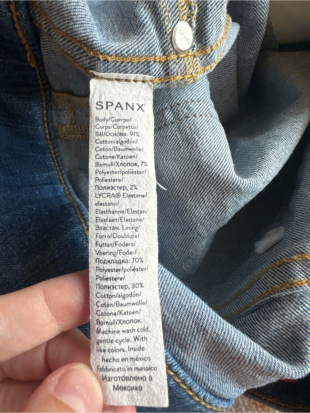 SPANXshape EveryWear Pull-On Flare Jeans vintage indigo 20456Q Large Petite - Picture 5 of 9